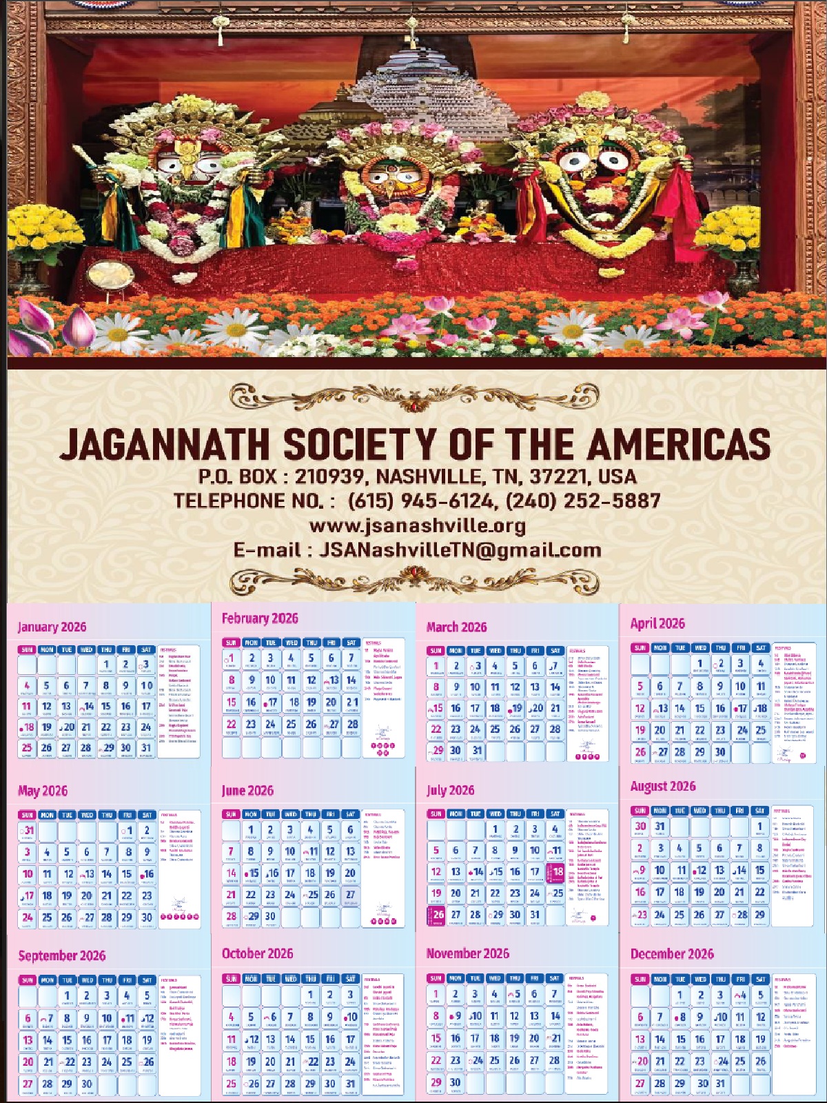 yearly Calender image